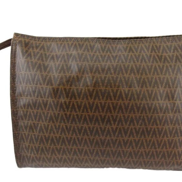 MARIO VALENTINO clutch bag V mark PVC Authentic Used L3530